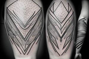 lightning, minimal, thin lines, detail, abstract random lines, icarus, Phoenician tribal tattoo idea
