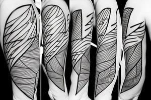 lightning, minimal, thin lines, detail, abstract random lines, icarus, Phoenician tribal tattoo idea