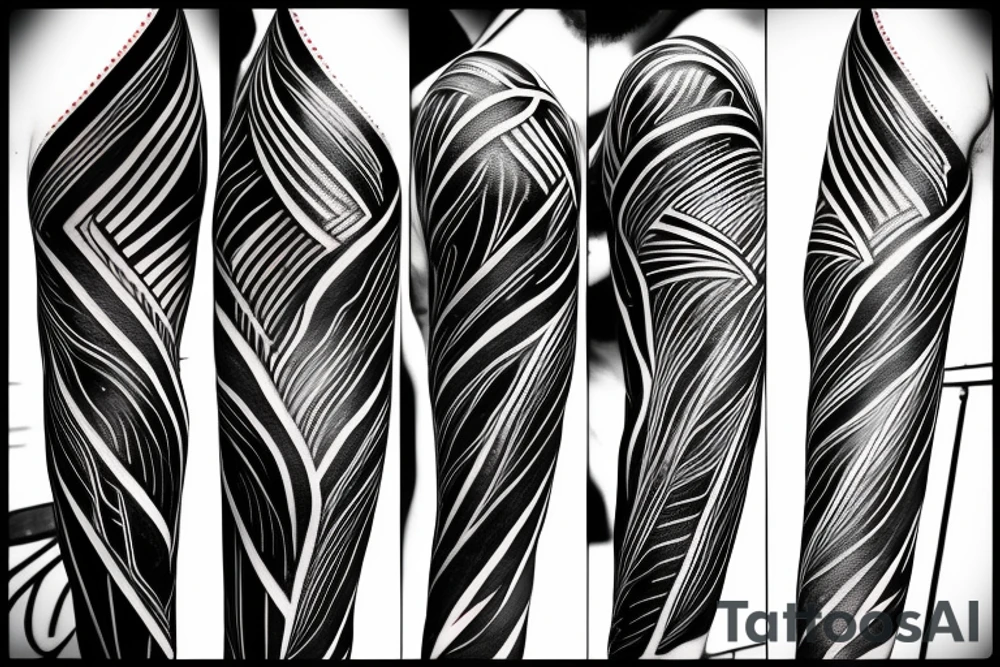 lightning, minimal, thin lines, detail, abstract random lines, icarus, Phoenician tribal tattoo idea