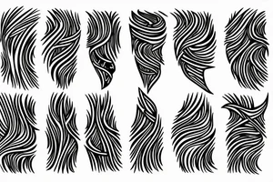lightning, minimal, thin lines, detail, abstract random lines, icarus, Phoenician tribal tattoo idea