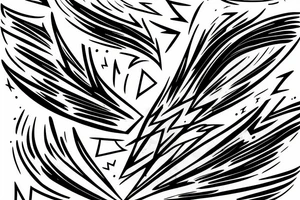 lightning, detail, abstract random lines, icarus, broken glass tattoo idea