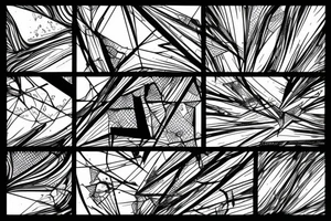 lightning, detail, abstract random lines, broken glass tattoo idea