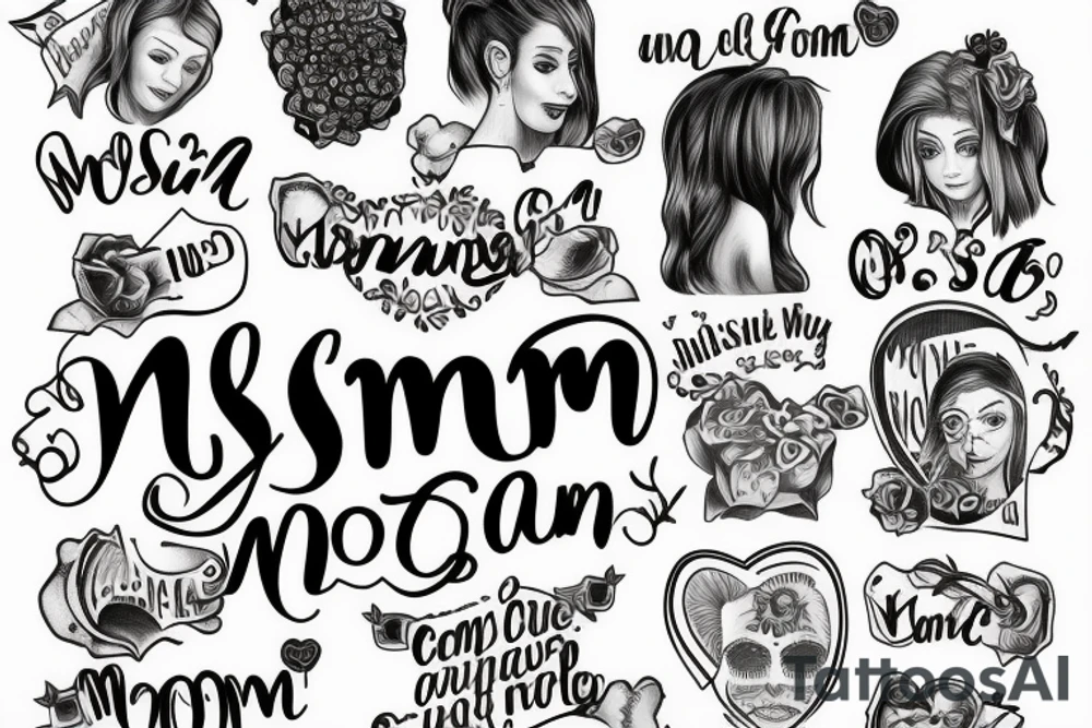Missing mom at cabin tattoo idea