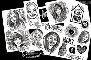 Missing mom at cabin tattoo idea