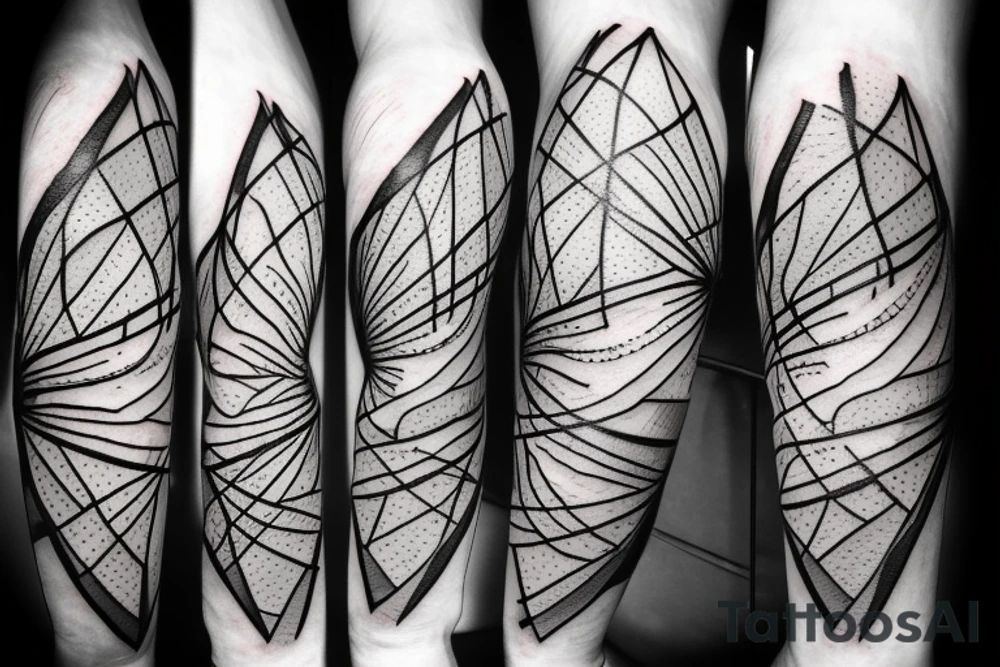 lightning, detail, abstract random lines, broken glass tattoo idea