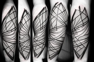 lightning, detail, abstract random lines, broken glass tattoo idea