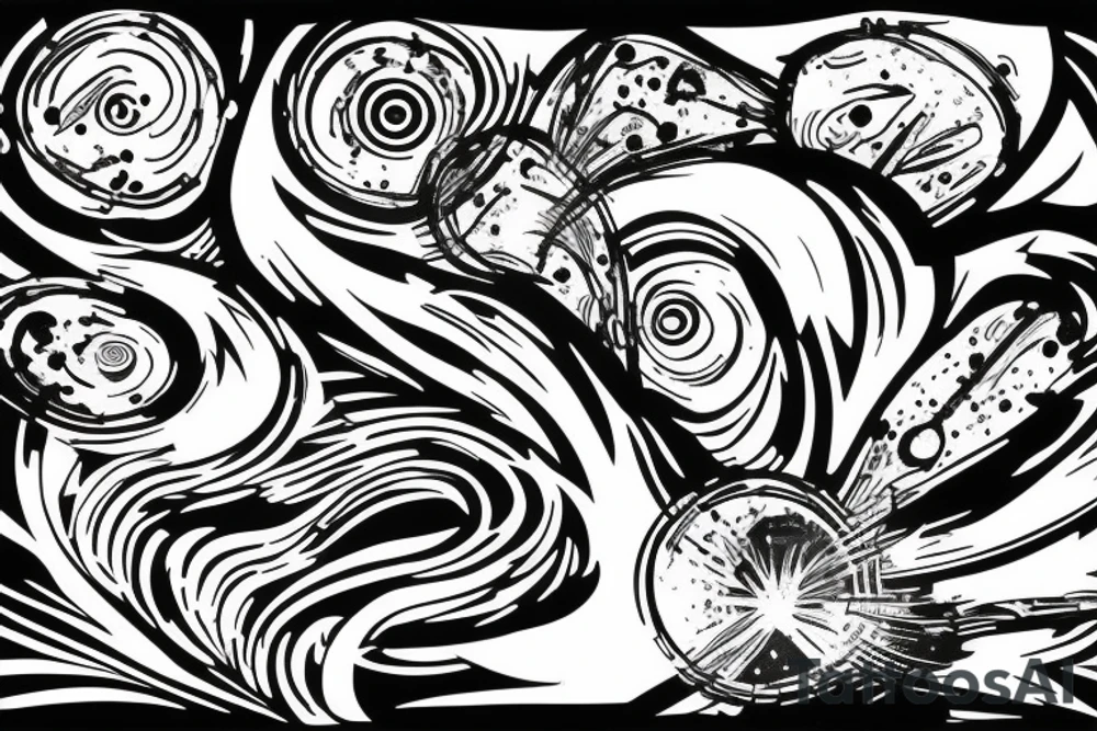 lightning, detail, abstract random lines, broken glass tattoo idea