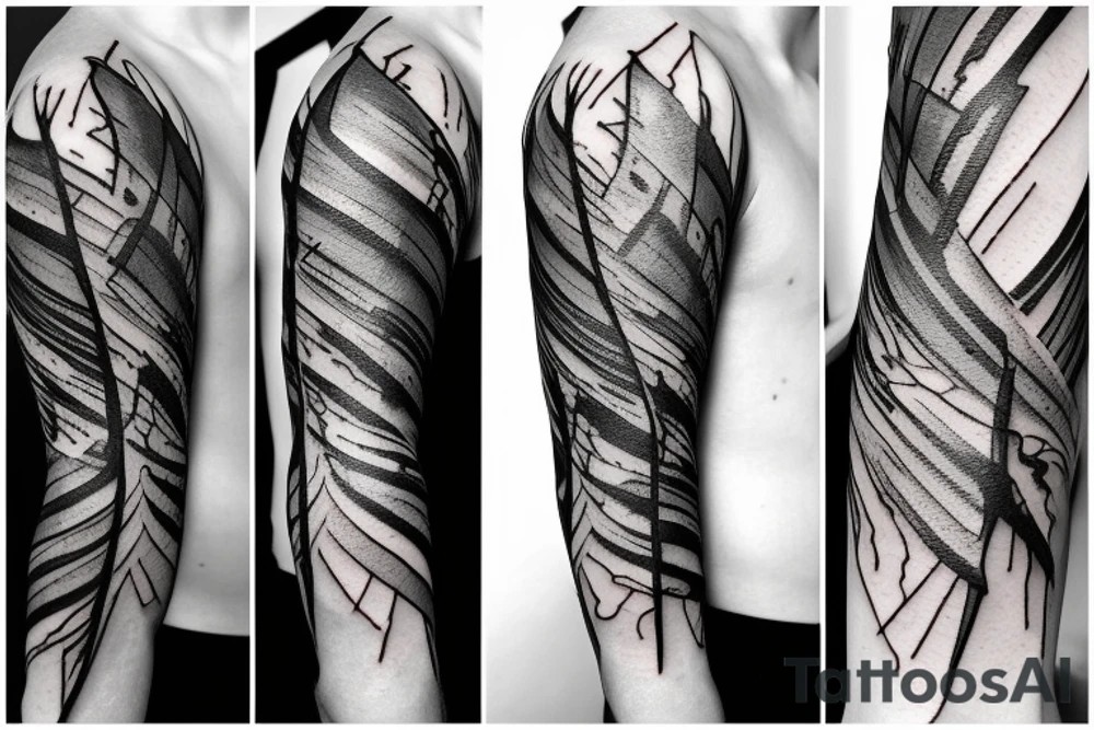 lightning, detail, abstract random lines, broken glass tattoo idea