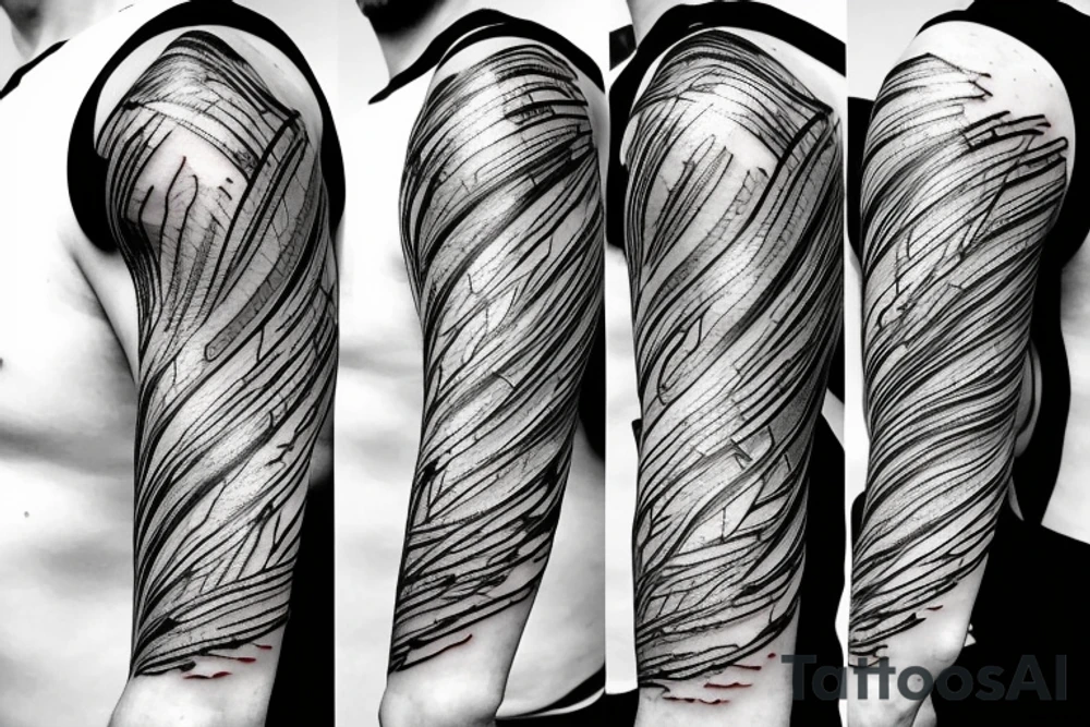 lightning, detail, abstract random lines, broken glass tattoo idea
