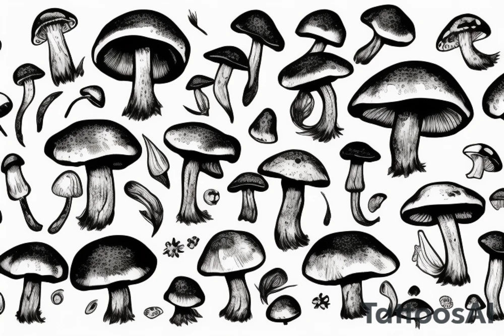 Mushroom tattoo idea