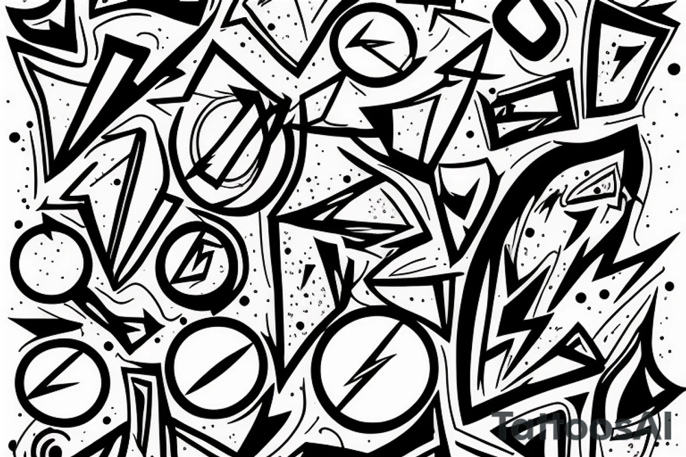 lightning, detail, abstract random lines, broken glass tattoo idea