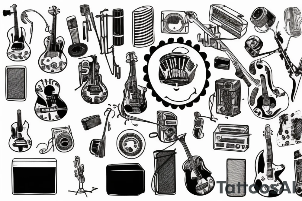 Live music tattoo idea