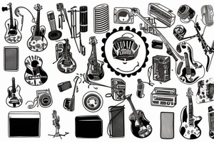 Live music tattoo idea