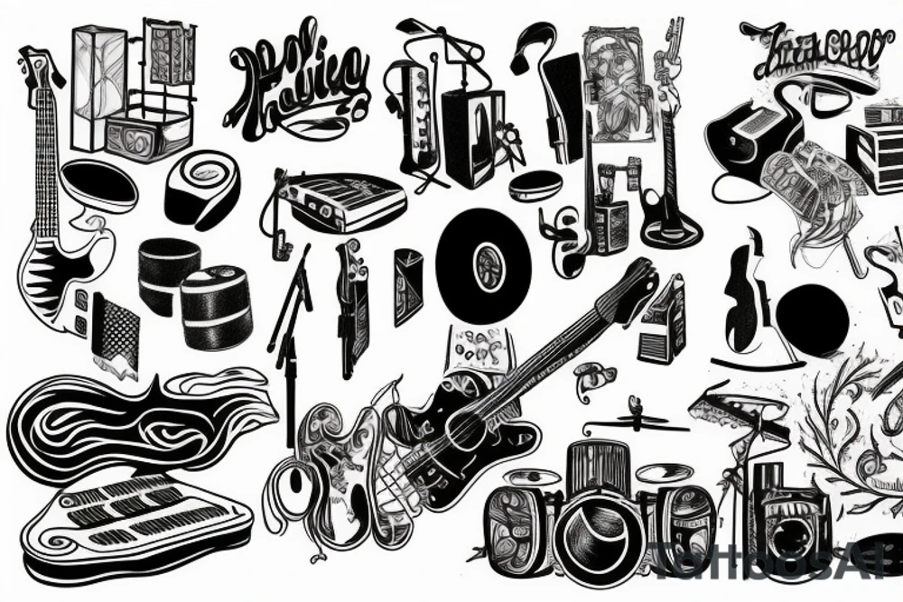 Live music tattoo idea