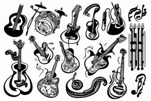 Live music tattoo idea