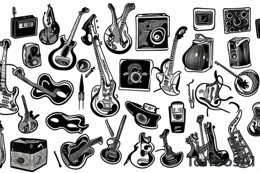 Live music tattoo idea