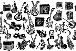 Live music tattoo idea