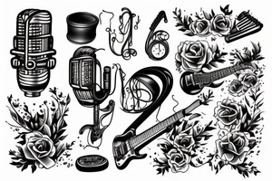 Live music tattoo idea
