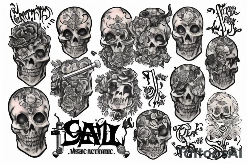 Live music tattoo idea