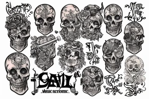 Live music tattoo idea