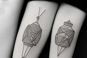 simple bell tattoo idea