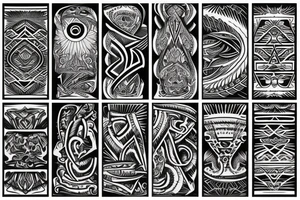 upper back piece tattoo idea
