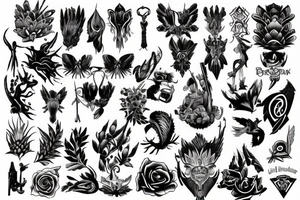 upper back piece tattoo idea