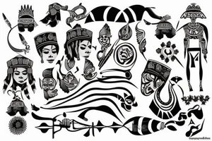 Peru inca joint tattoo idea