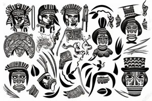 Peru inca joint tattoo idea