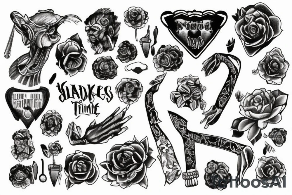 skinny tattoo that represents rough times tattoo idea