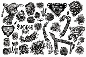 skinny tattoo that represents rough times tattoo idea