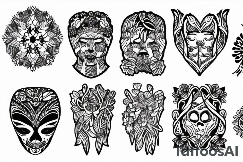 nordic style blackwork tattoo tattoo idea