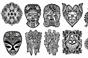 nordic style blackwork tattoo tattoo idea