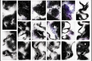 Cracked skin revealing the galaxy tattoo idea