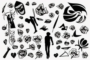 Running away from myself tattoo idea