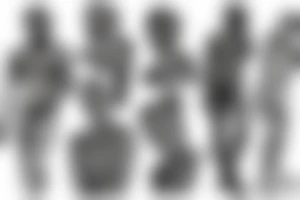 Male statue line drawing tattoo idea