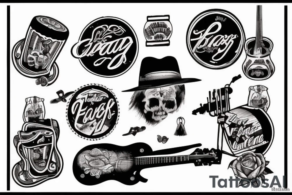 Zach Bryan songs tattoo idea