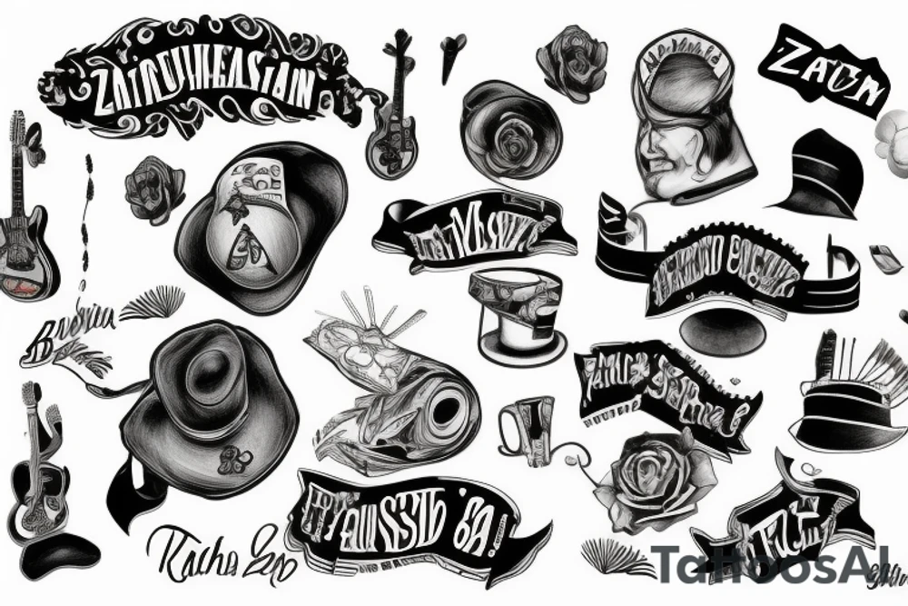 Zach Bryan songs tattoo idea