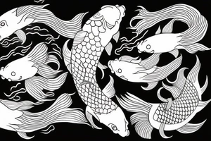 Koi fish yin and yang tattoo idea