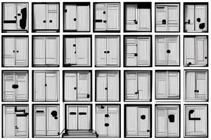 Outline of a house door with the numbers 505 inside it tattoo idea