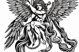Archangel Michael and snake tattoo idea
