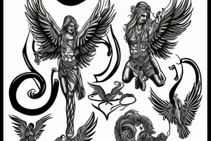 Archangel Michael and snake tattoo idea