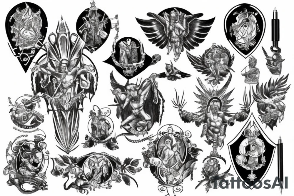 Saint Michael tattoo idea