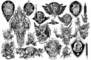 Saint Michael tattoo idea