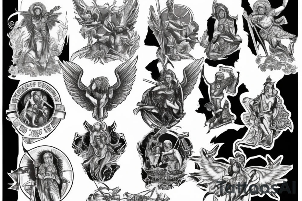 Saint Michael tattoo idea