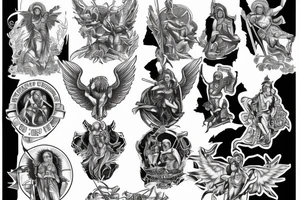 Saint Michael tattoo idea