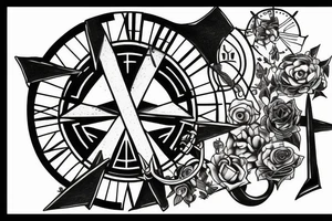 Hourglass with Pink Floyd tattoo idea