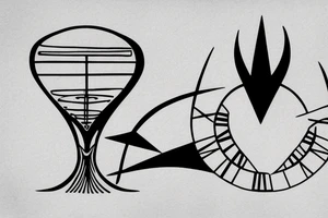 Hourglass with Pink Floyd tattoo idea