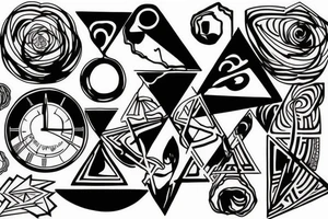 Hourglass Pink Floyd tattoo idea