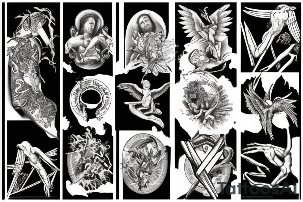 Creation of Adam, fallen angle tattoo idea